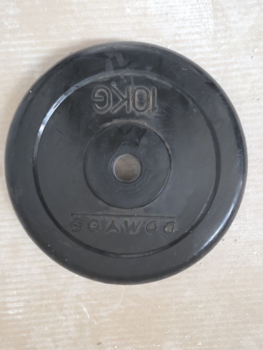 Discos 10kg revestido a borracha peso rodela