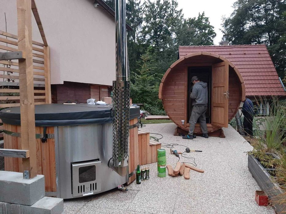 Sauna Beczka 300cm Harvia Led Sauny Ogrodowe Balie Banie Producent LT.