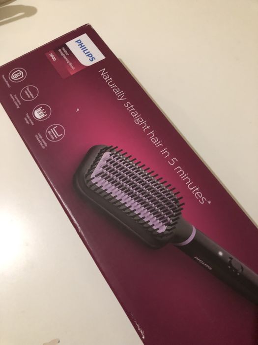 Escouva electrica para esticar cabelo