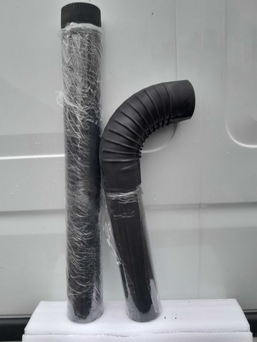 Rura 100 cm  50 cm kolanko - radiator