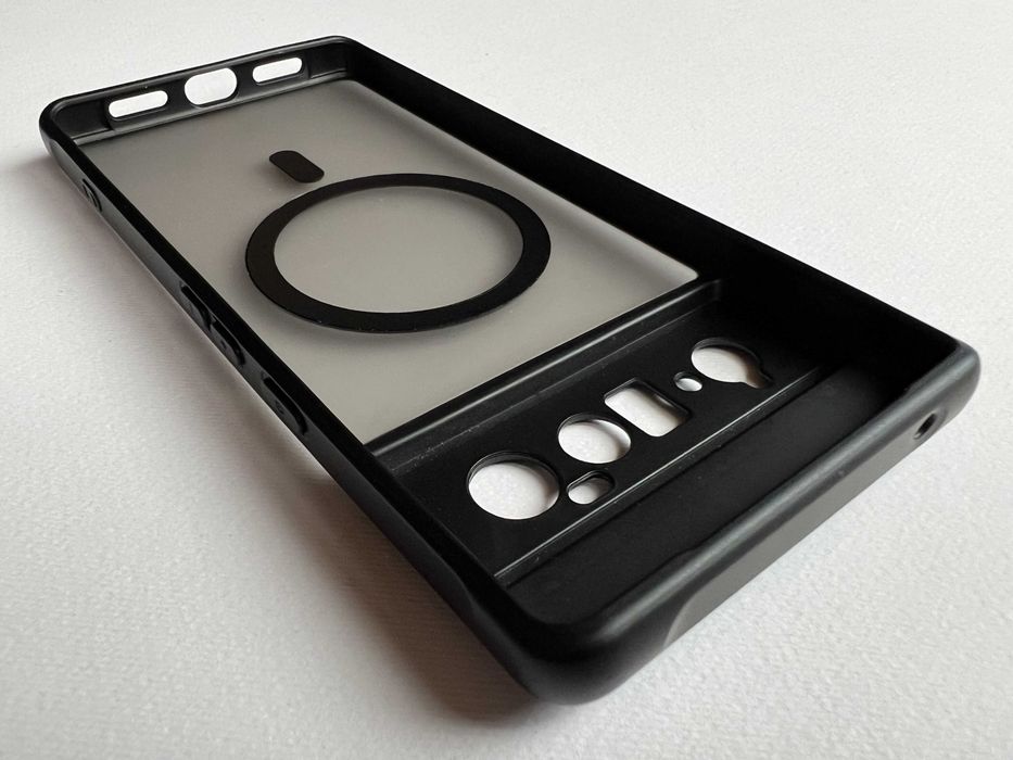 Google Pixel 6 Pro чохол Magnetic MagSafe чорний силікон TPU чехол