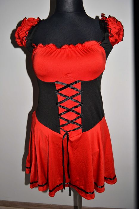 5# diablica wampirzyca sukienka strój kostium M/L