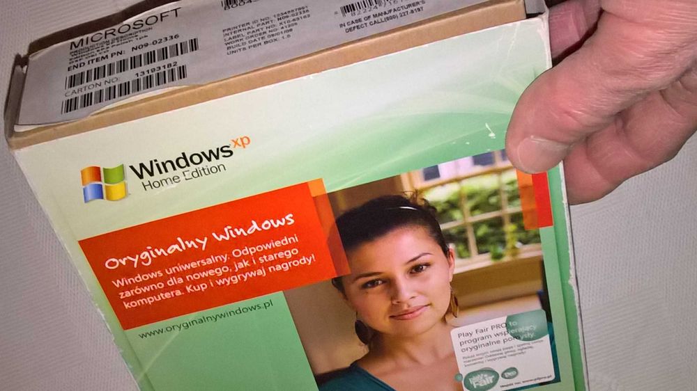 Windows XP Home PL - nowy - nieinstalowany i nierejestrowany  ,paragon