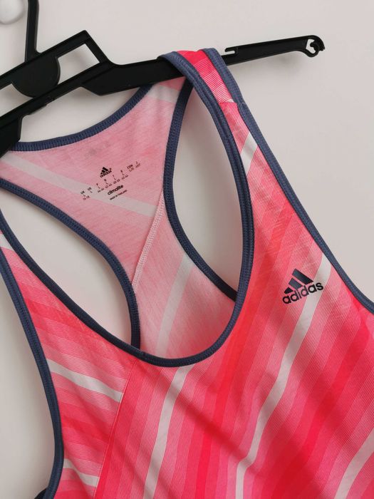 Adidas koszulka sportowa t-shirt damska logowana IDEAŁ ORYGINAŁ L
