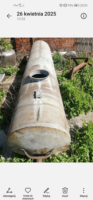 Zbiornik 1000 l  ocynk z grubej 3 mm blachy