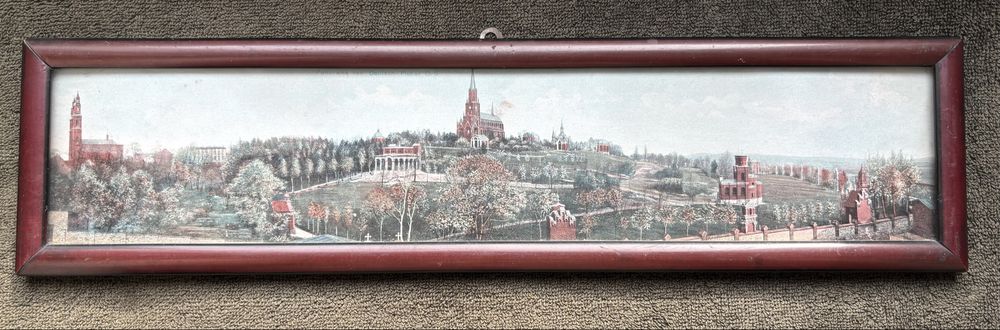 Przedwojenna panorama Piekary Śląskie w ramie