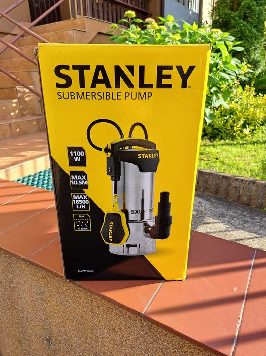 NOWA pompa do wody STANLEY 1100W zanurzeniowa zatapialna do wody czystej i brudnej SXUP1100XDE