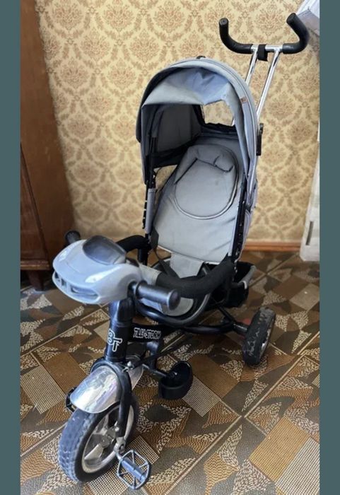 Велосипед с ручкой родительской