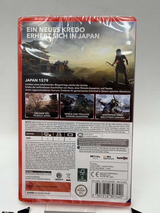 Nowa PL Assassins Creed Shadows Switch 2 Gwarancja
