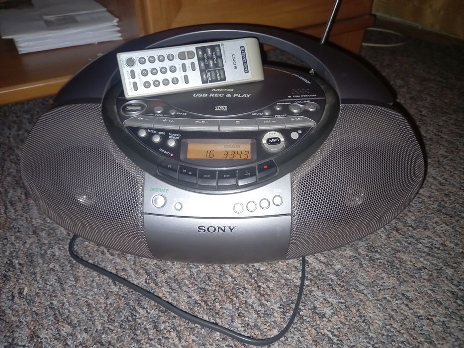 Sony Boombox MP3 / USB / Tape – Potężny dźwięk i Mega Bass CFD-RG880C