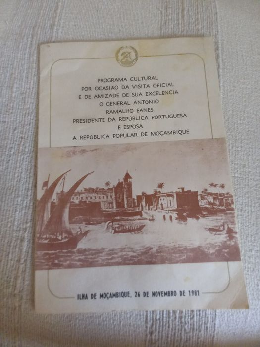 Roteiro cultural de visita de Ramalho Eanes a Moçambique