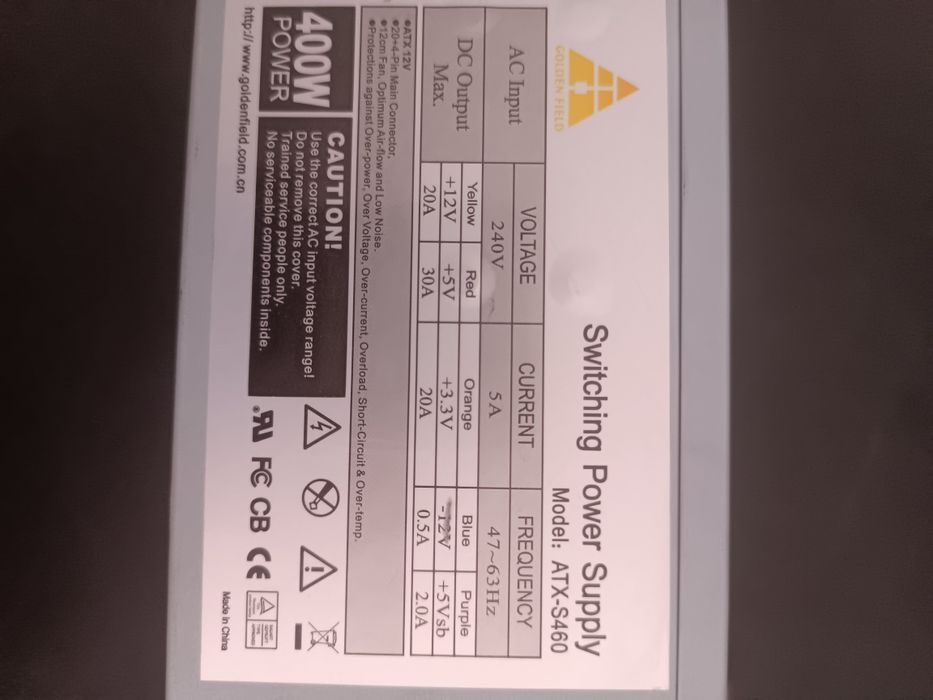 Блок живлення 400w, робочий.