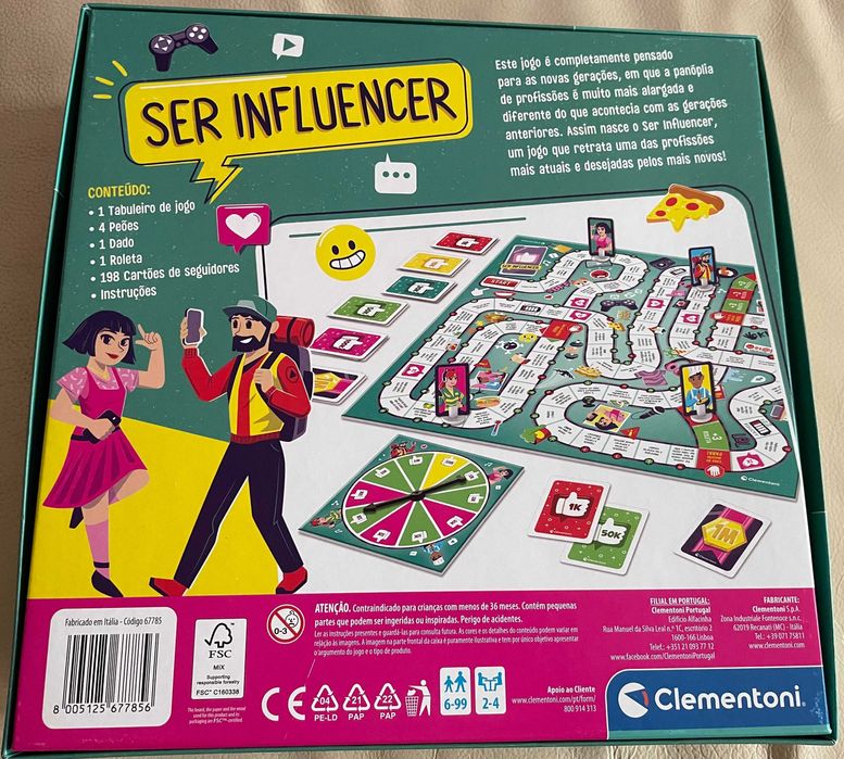 Jogo de Tabuleiro Ser Influencer