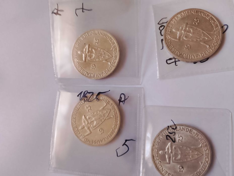 Zestaw 3marki 1925 A  Weimar super