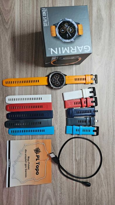 Smartwatch Garmin Fenix 5 Plus Sapphire + Mapa PL TOPO