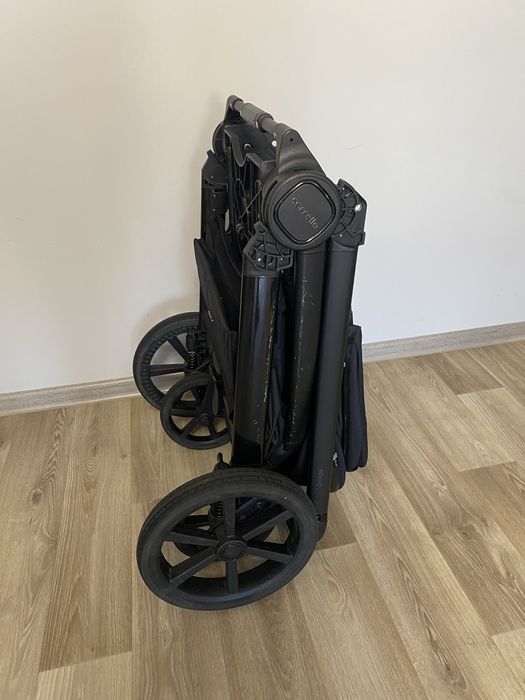 Carrello omega plus+карелло омега плюс дитяча коляска чорна 2в1