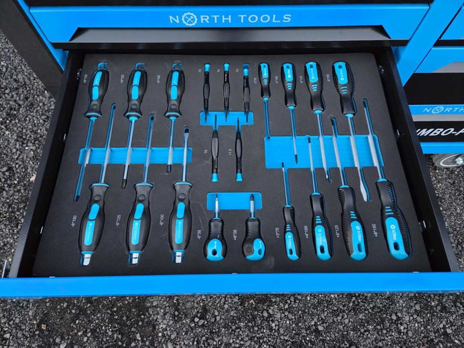 North_Tools - Carrinho de ferramentas com 12 gavetas