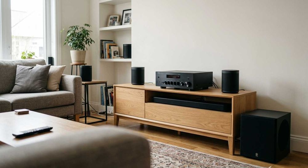 Zestaw Yamaha MusicCast: R-N803D + YSP-2700 + 3x WX-021 | Pudełka, Stan Idealny!