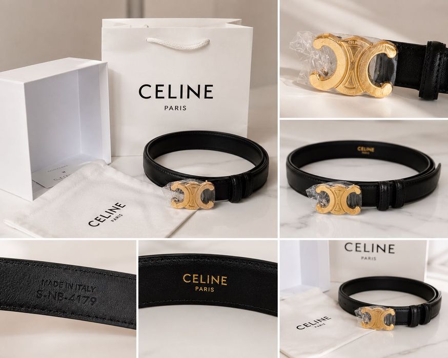 Pasek CELINE Triomphe | Stan idealny | Komplet | Made in Italy