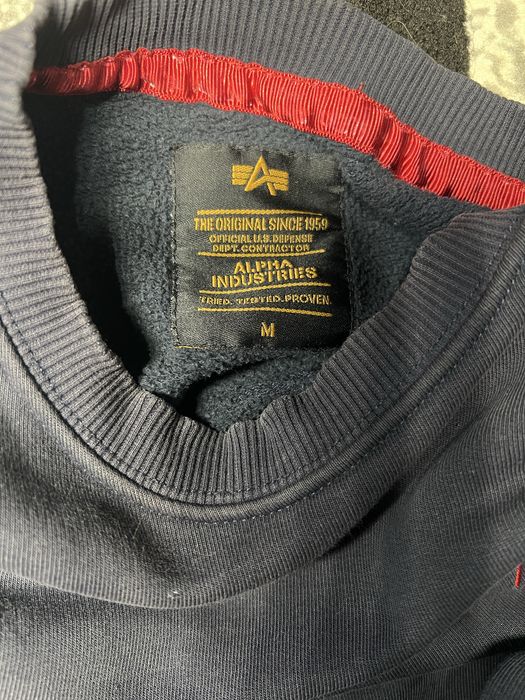 Кофта альфа чоловіча розмрі М спереді след від логотипа