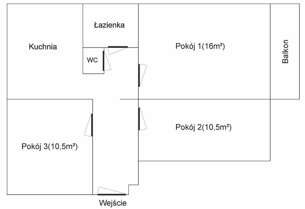 Mieszkanie – Gliwice, Śródmieście - Widok 3