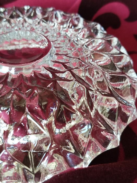 Kryształowa popielniczka z PRL