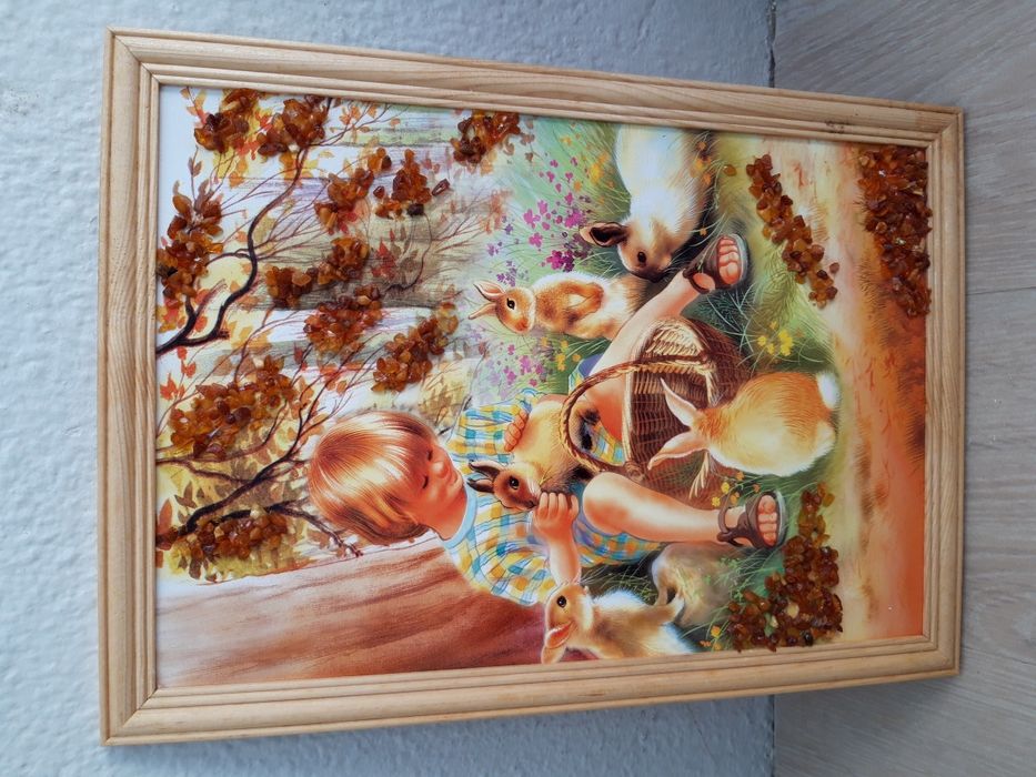 Vende-se os guadros com pedra de Ambar