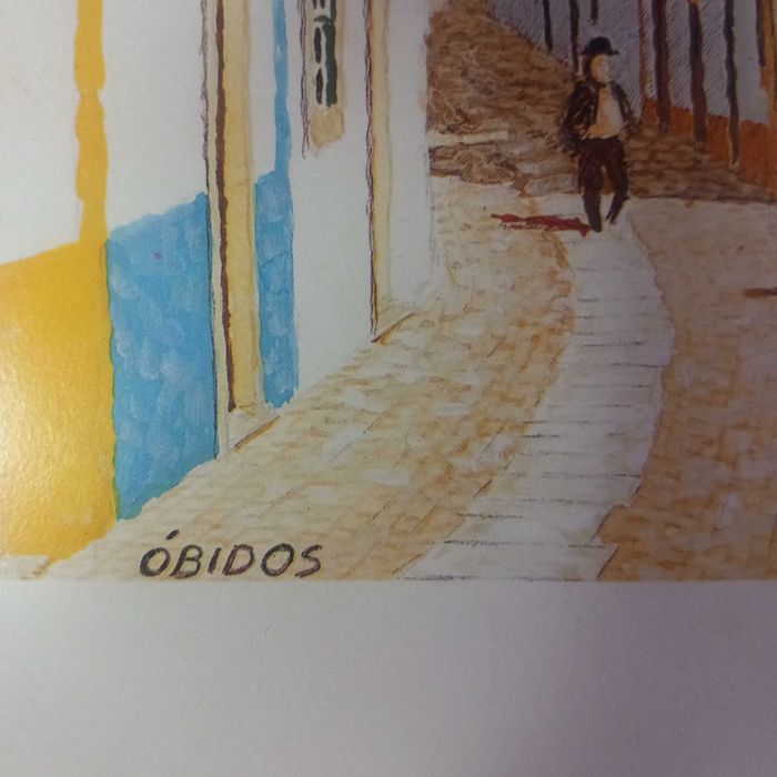 Gravura Vila de Óbidos