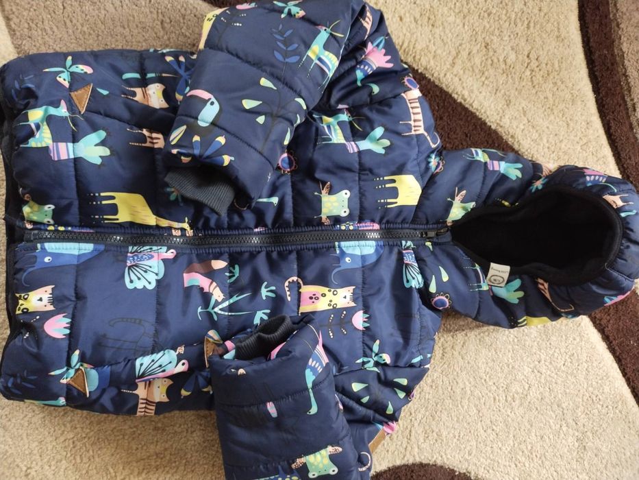 Зимова куртка на дівчинку 104  110 116 llittle bunny