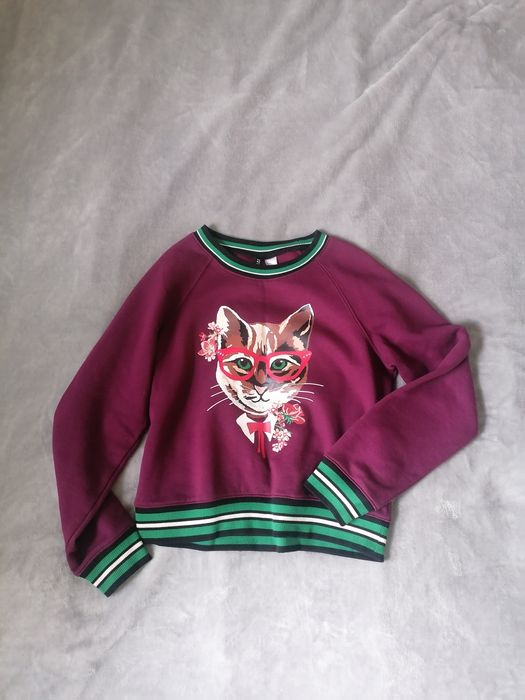 Bluza z kotem h&m S