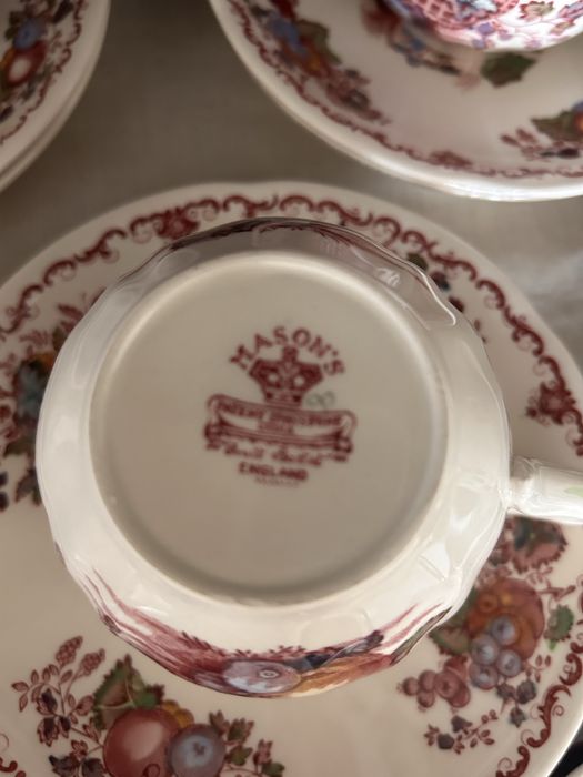 Serviço Masons England – Fruit Basket – Conjunto Completo – Porcelana Inglesa