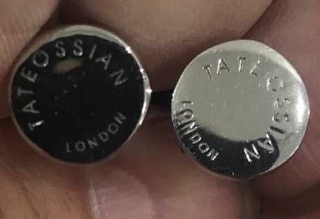 Серебряные  запонки бренд TATEOSSIAN (оригинал) Великобритания