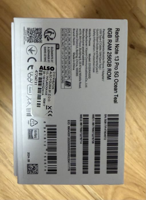 Telefon smartfon XIAOMI REDMI NOTE 13 PRO 5G