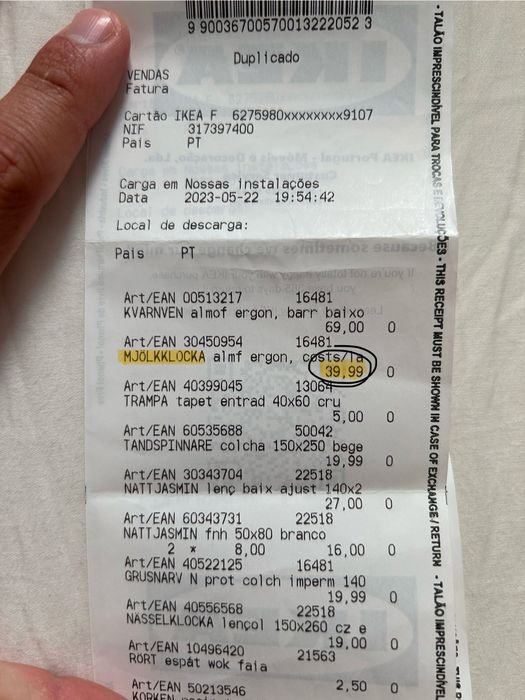 Almofada Viscoelástica COMO NOVA IKEA