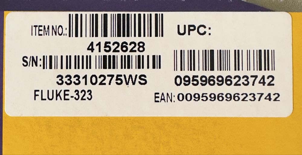 Pinça Amperimétrica Fluke 323