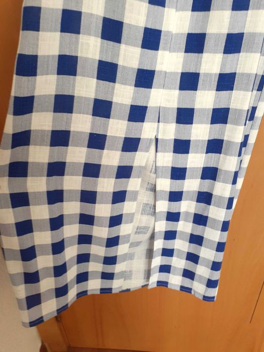 Vestido em xadrez Stradivarius