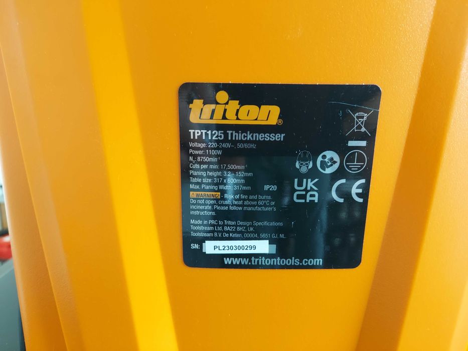 Strugarka / Grubościówka Triton TPT125