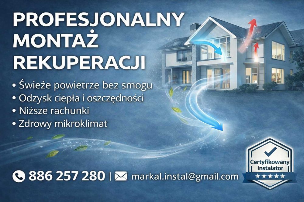 Rekuperacja Kielce | Montaż | Projekt | Wentylacja Mechaniczna | WANAS