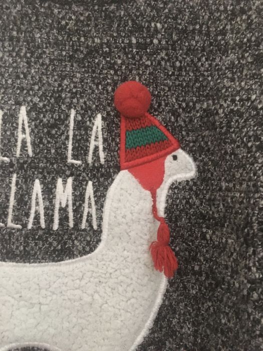 Zimowy sweter NEXT 3-4 l ciepły, melanż święta sesja