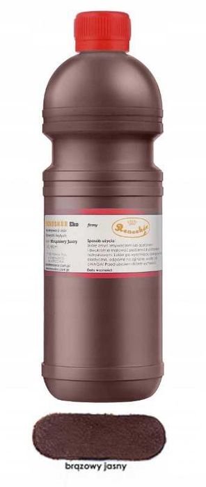 RENOSKÓR farba lakier do skóry Przydymiony brąz 200ml