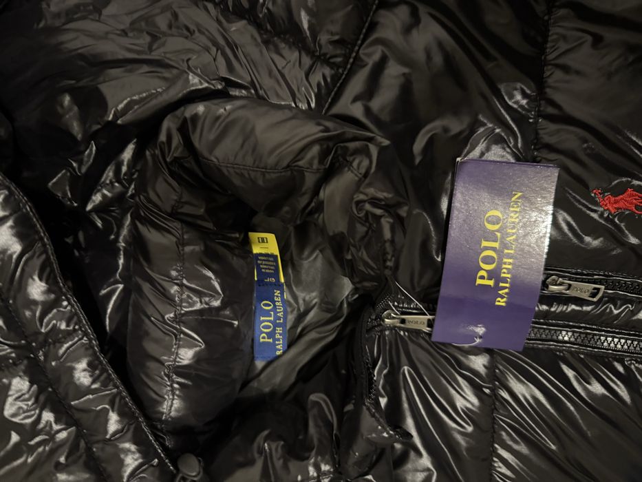 Casaco Puffer Ralph Lauren preto