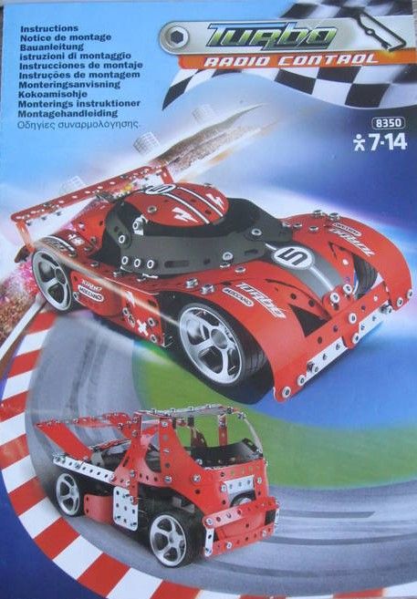 Klocki konstrukcyjne Meccano 8350 wyścigówka/ciężarówka RC