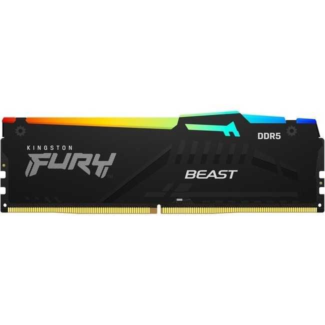 Pamięć Kingston DDR5 Fury Beast Black RGB 32GB(1*32GB)/5600 CL36 EXPO