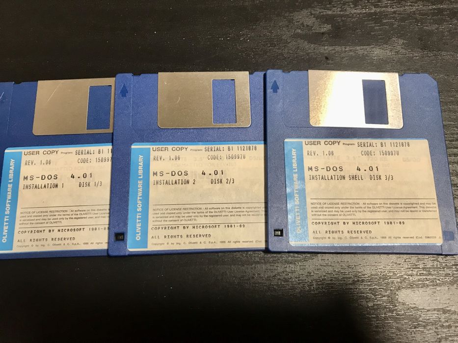 Scheider, Microsoft, MS-DOS, Para coleccionadores