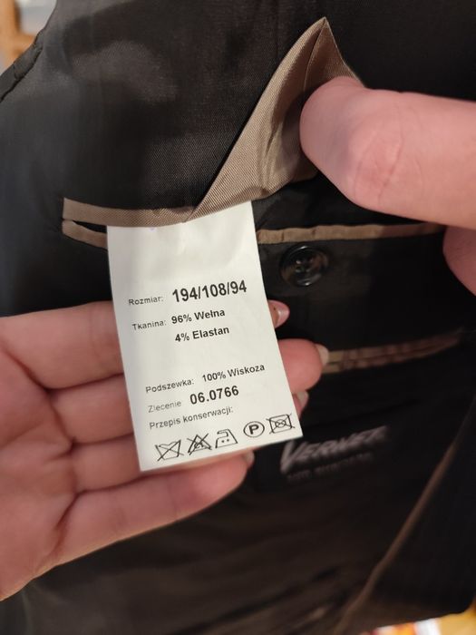 Elegancki garnitur męski Verner 194/ 108/ 94