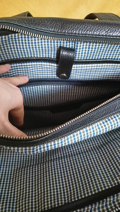 OCHNIK czarna torba teczka na laptopa skóra skórzana jak nowa