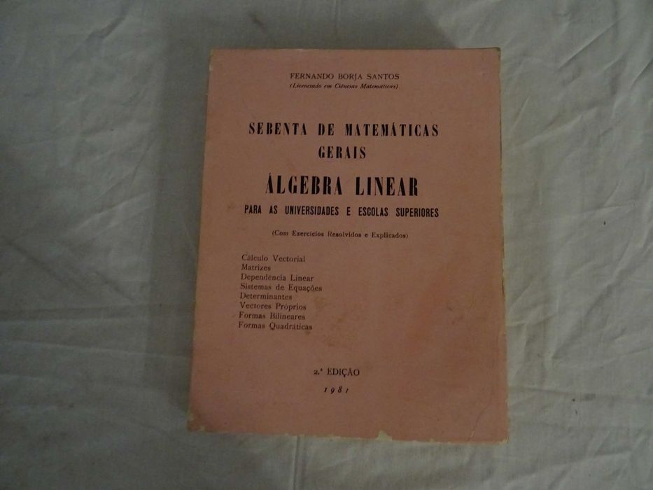 Livros Compêndios Matemática Antigos Álgebra Trigonometria Estatística