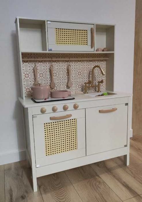 Kuchnia Drewniana Boho dla Dzieci + Akcesoria 100cm