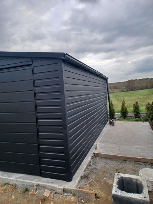 Garaż  blaszany 7x5 Wzmocniony PROFILAMI. Producent. SZYBKIE TERMINY