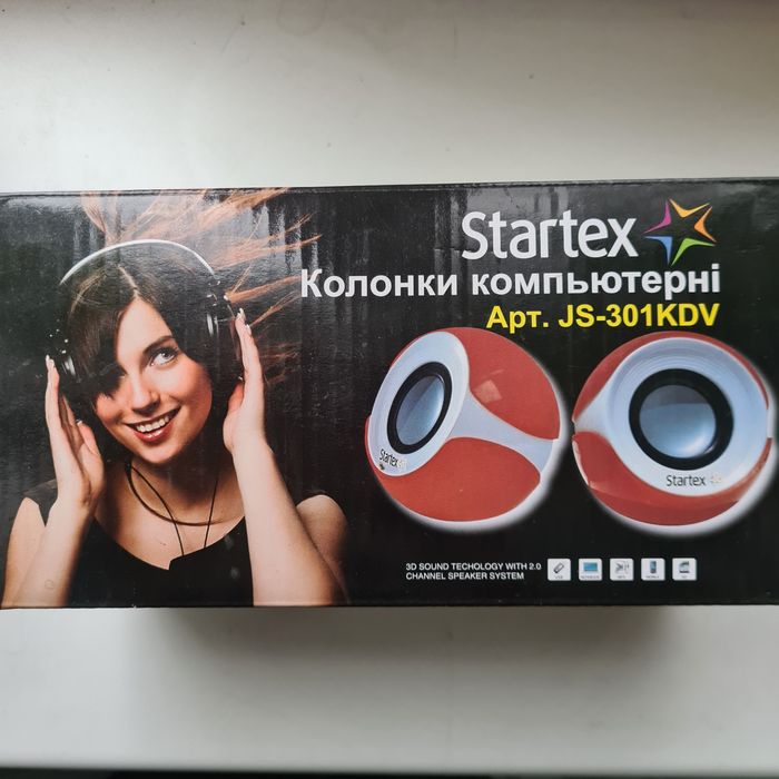 Комп’ютерні колонки Startex JS-301KDV (2.0)